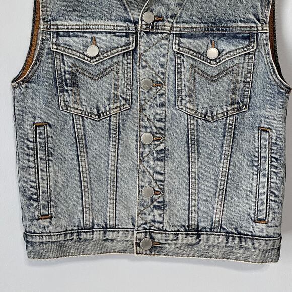 Maje Benedicte Denim Jean Vest 38 - Picture 5 of 13